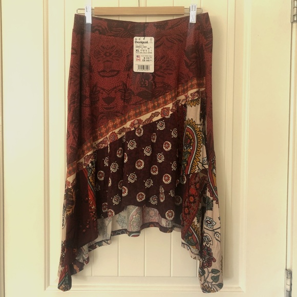Desigual NWT asymmetrical skirt XL - Picture 1 of 4